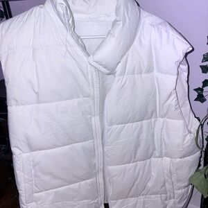 White Puffer Vest